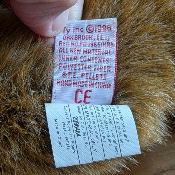 COPY - TY Beanie Buddies Collection. Stretch the Ostrich. 1998. 100% Tylon shel… - Picture 5 of 6